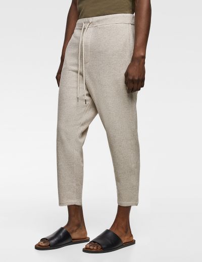 Twill Knit Pull-On Skinny Jegging